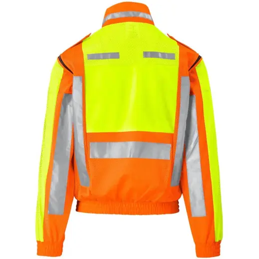 Metro Two-Tone Hi-Viz Reflective Zip-Off Jacket Back Sleeves